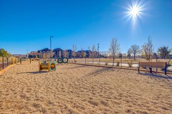Outdoor bark park